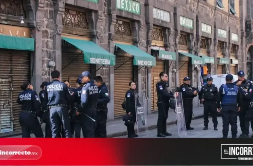  Despliegan Operativo para evitar la instalación de ambulantes en el centro de Puebla