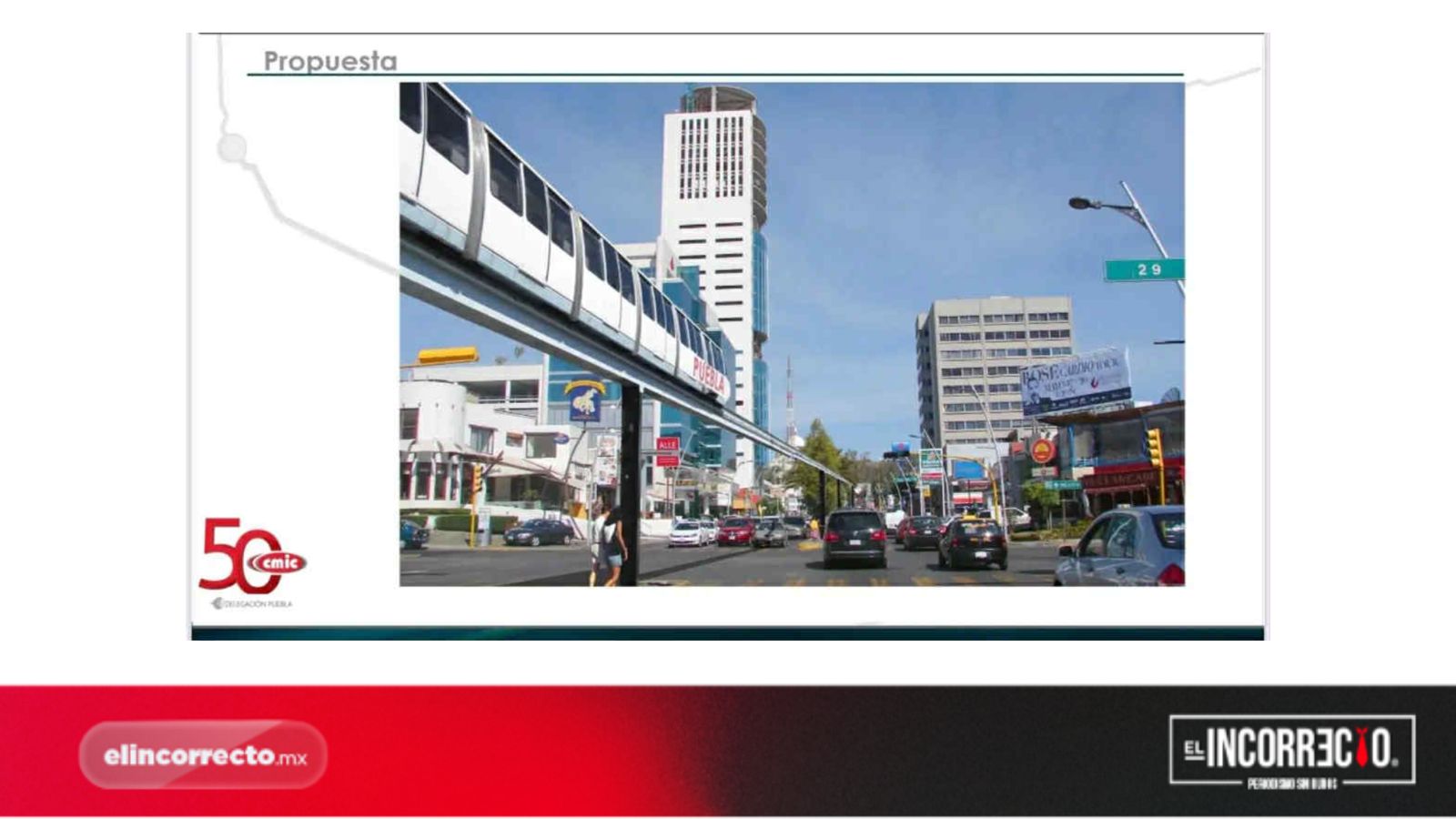 Puebla tendrá tren ligero sobre la 11 Sur