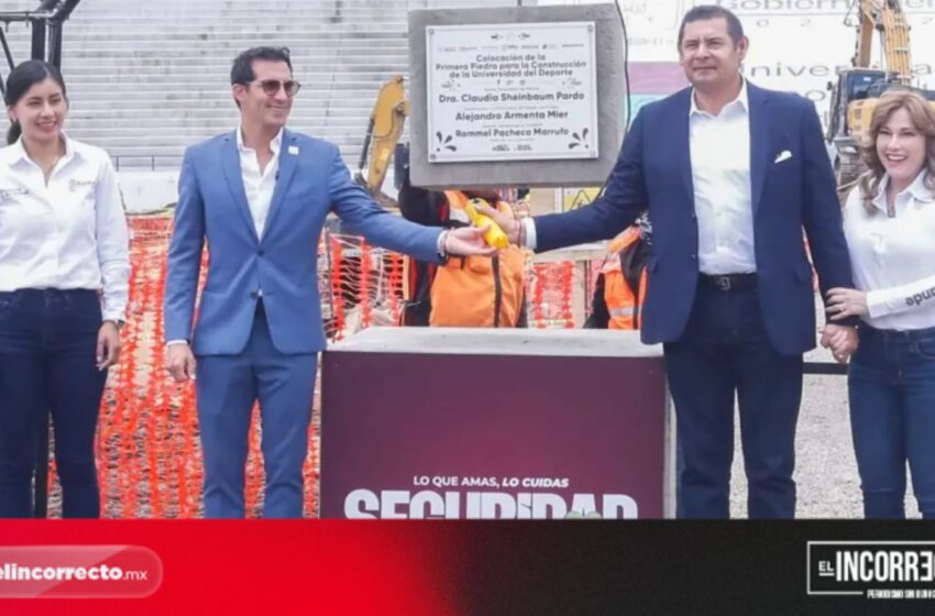  Armenta y Rommel Pacheco colocan primera piedra de la UDEP; costará 729.6 mdp y tendrá esto
