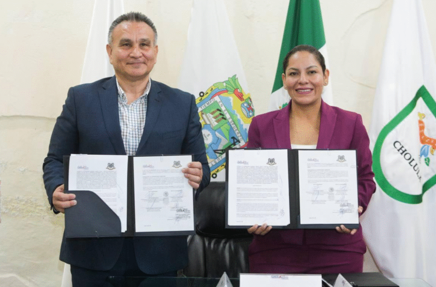  Signan San Andrés Cholula y CLEU convenio de colaboración en beneficio de la seguridad