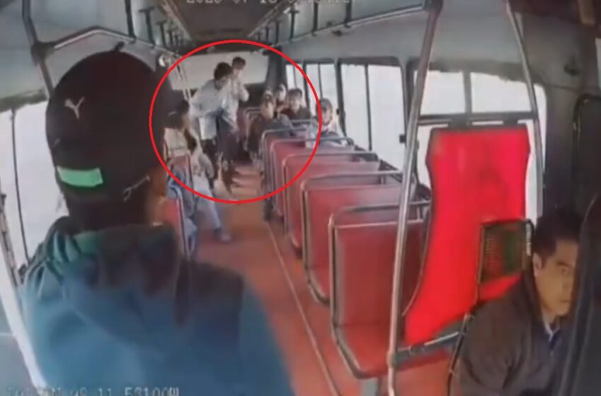  VIDEO: Armados y sin piedad, ladroncillos asaltan a pasajeros en la ruta Mazame-Canoa