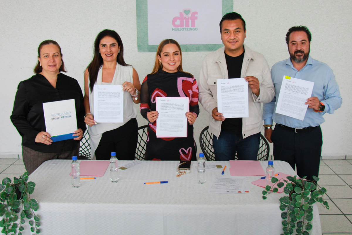 SMDIF de Huejotzingo y Grupo Clínico de la Hoz y Cristal unen esfuerzos para garantizar servicios médicos accesibles