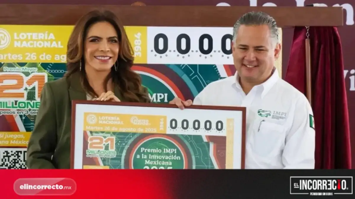 Premio IMPI a la Innovación Mexicana 2025 viaja por todo el país en billete de Lotería Nacional
