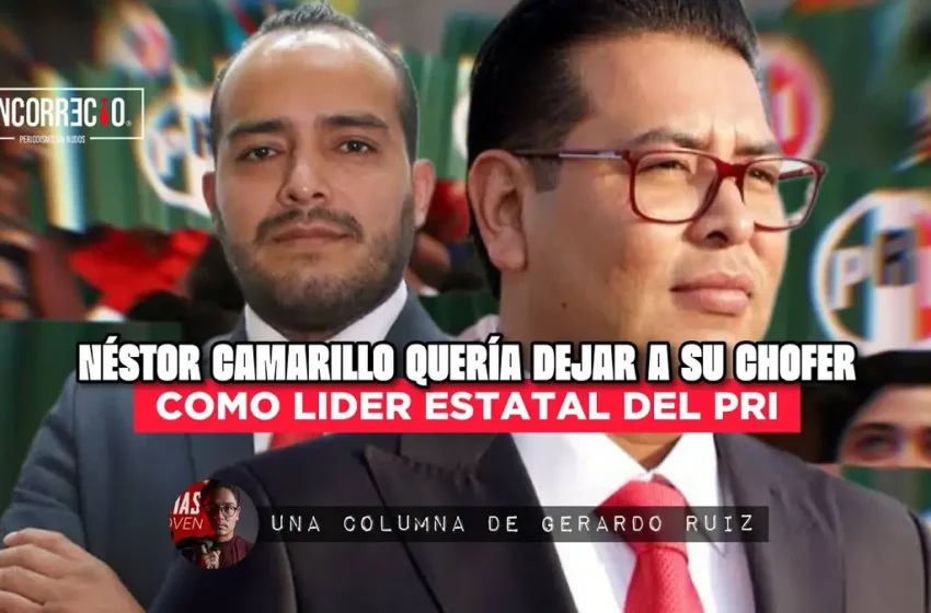  Néstor Camarillo quería dejar a su chofer como líder estatal del PRI