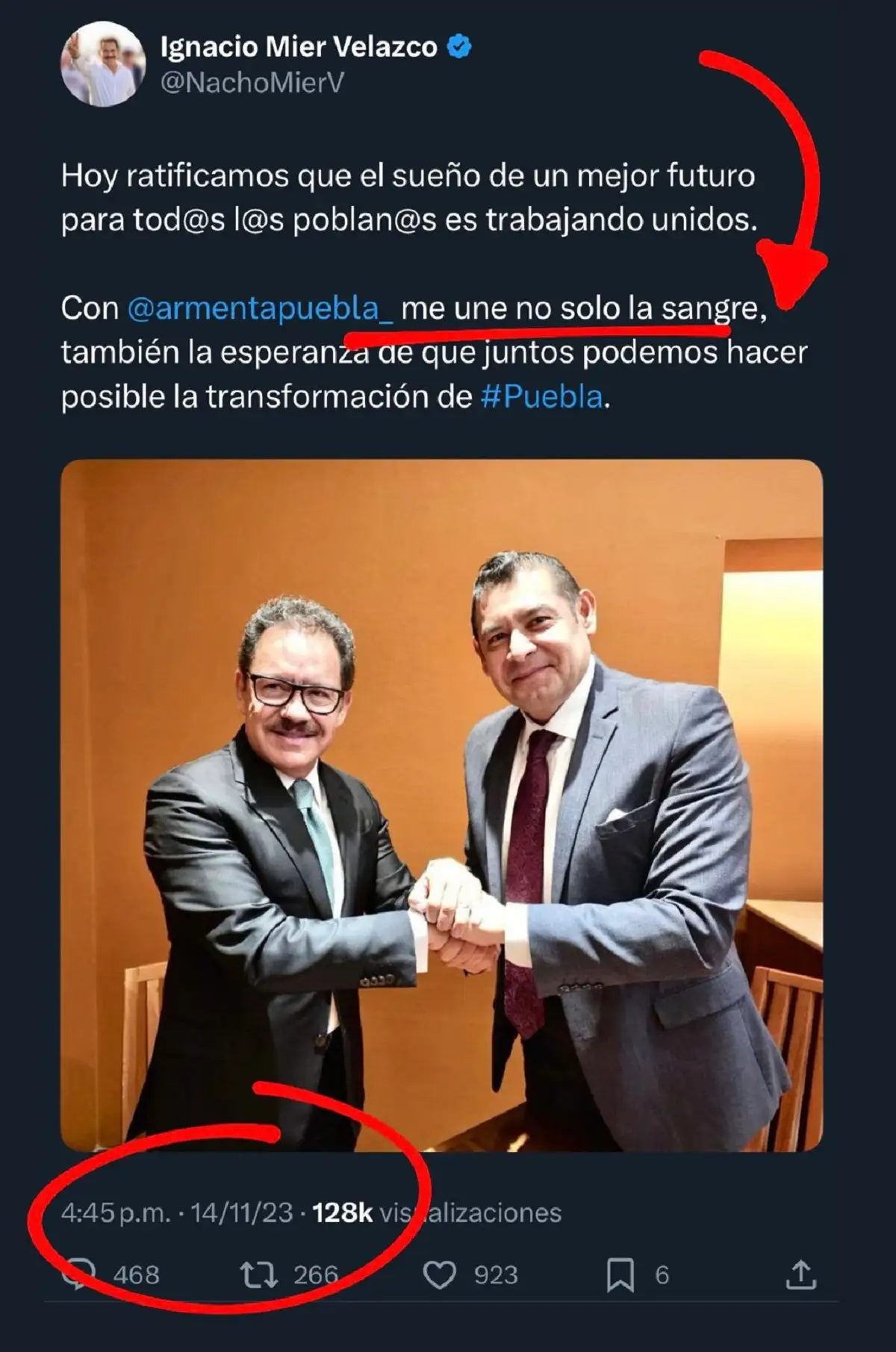 Por poder, Nacho Mier es capaz de negar hasta a su familia