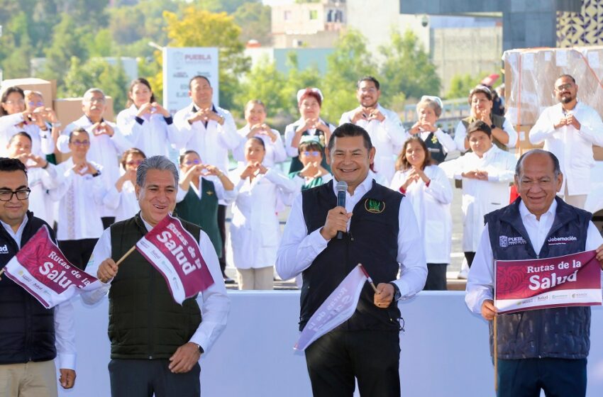  Puebla se suma a Rutas de la Salud, para que medicamentos lleguen a hospitales de IMSS-Bienestar
