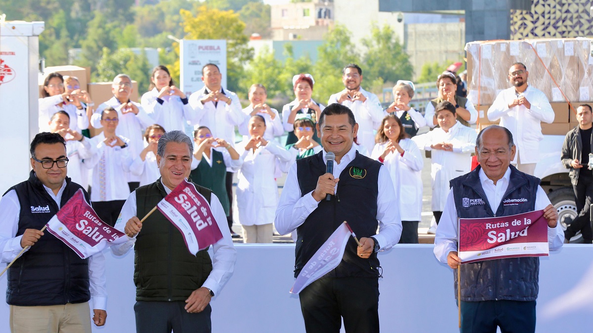 Puebla se suma a Rutas de la Salud, para que medicamentos lleguen a hospitales de IMSS-Bienestar