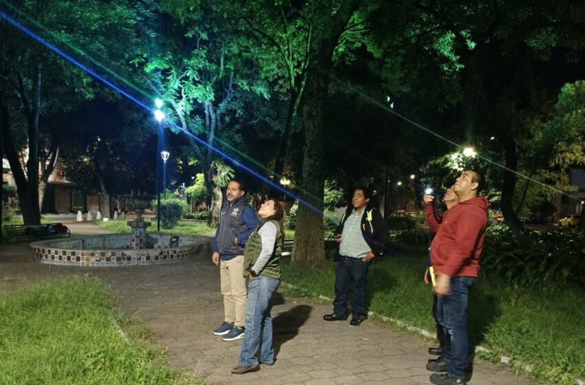  Realiza Contraloría Municipal supervisión nocturna de nuevas luminarias