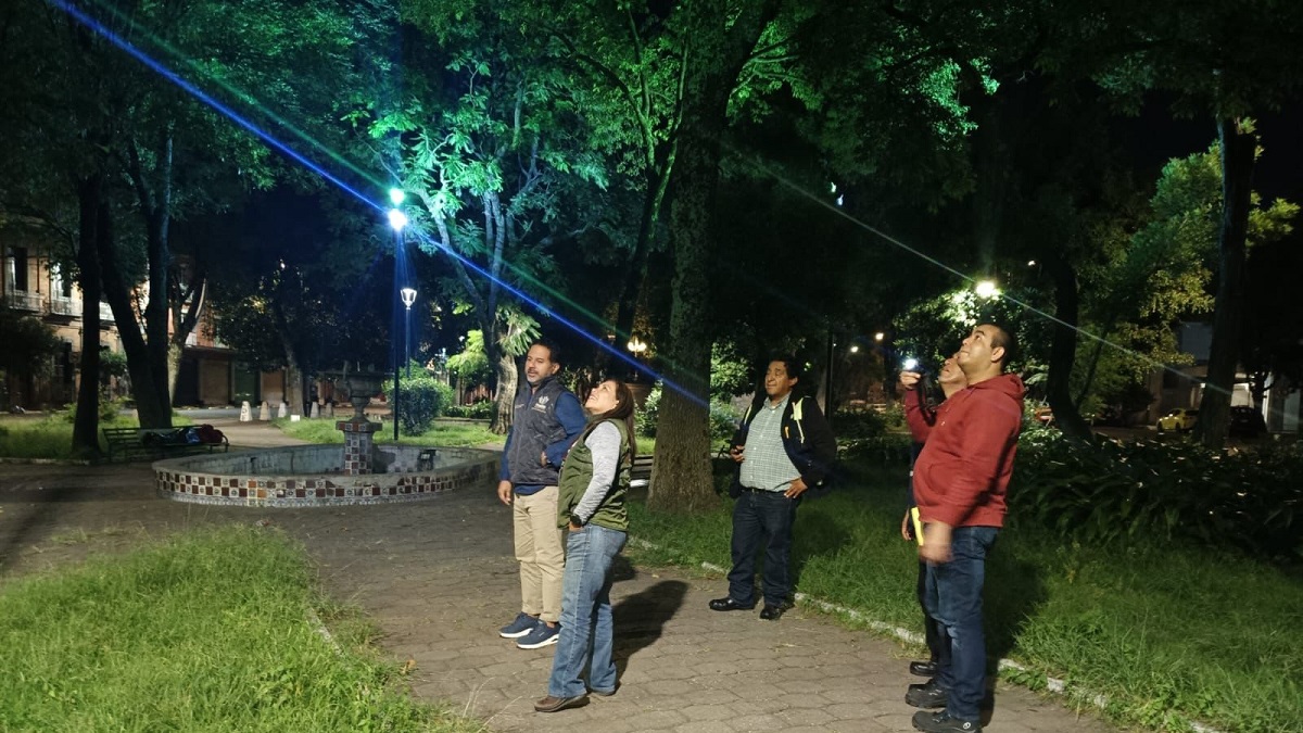 Realiza Contraloría Municipal supervisión nocturna de nuevas luminarias