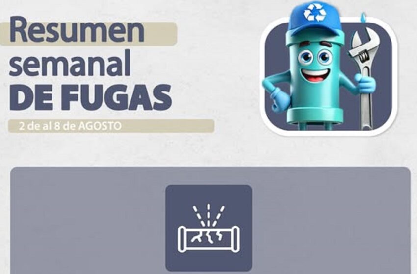  Resumen semanal de fugas reparadas