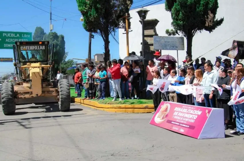  Roberto Solís inicia la segunda etapa del «Rescate Carretero» con la rehabilitación de la carretera Huejotzingo-Xalmimilulco 