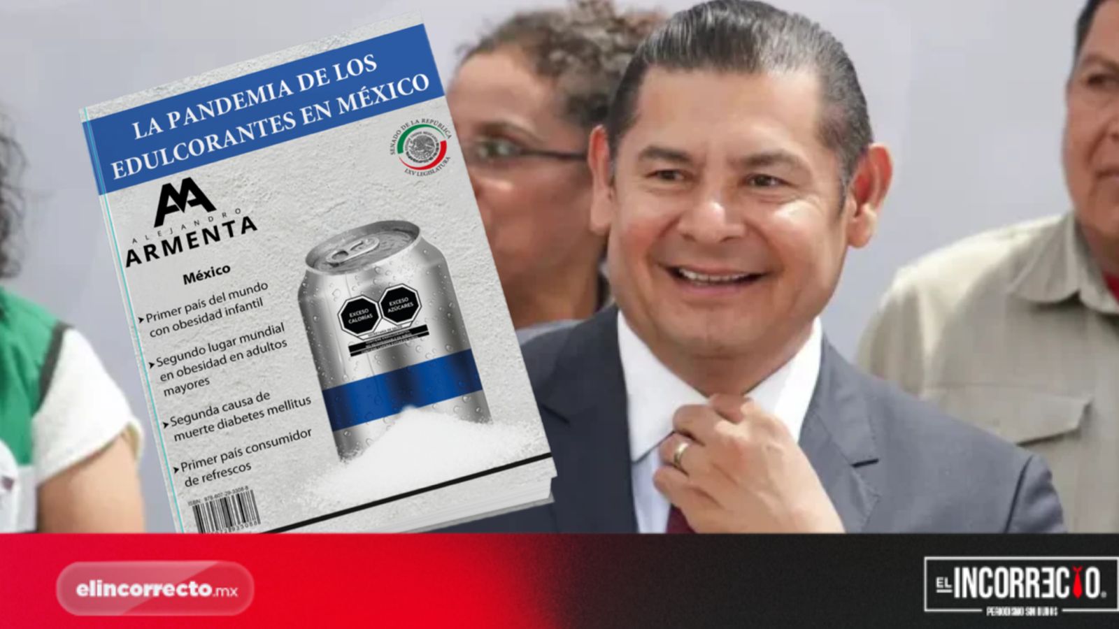Revela Armenta que refresquera los amenazó por libro contra edulcorantes