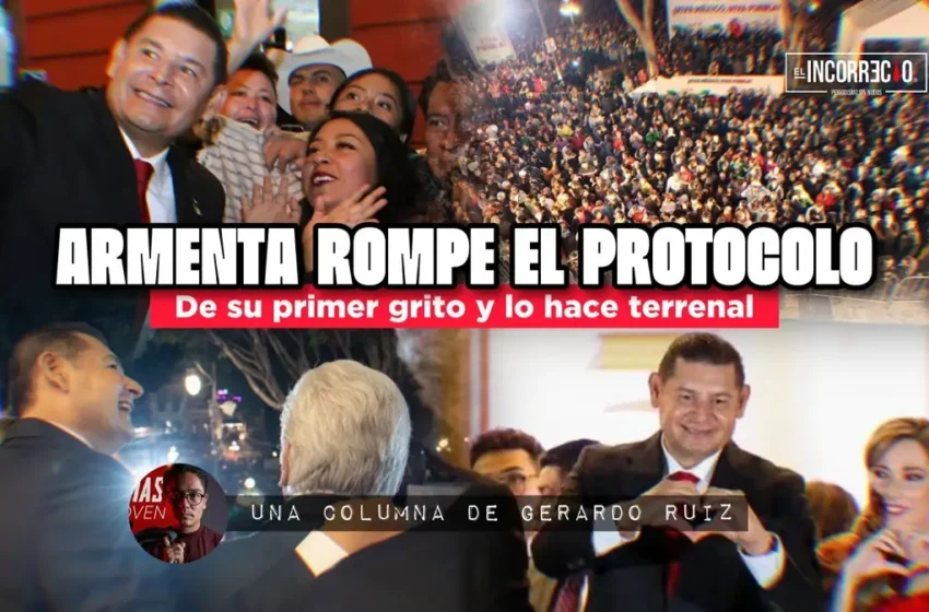  Armenta rompe el protocolo de su primer grito y lo hace terrenal