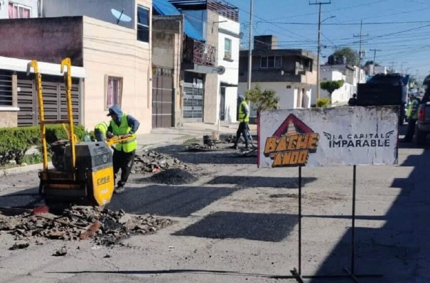  Campaña Capitalina Bacheando Puebla: avanza trabajos en 25 vialidades