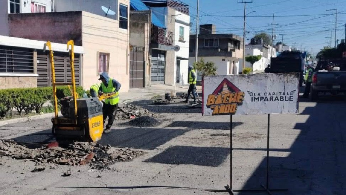 Campaña Capitalina Bacheando Puebla: avanza trabajos en 25 vialidades