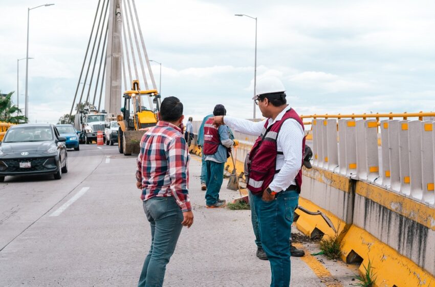  Continúa desazolve del Distribuidor Vial Cholula