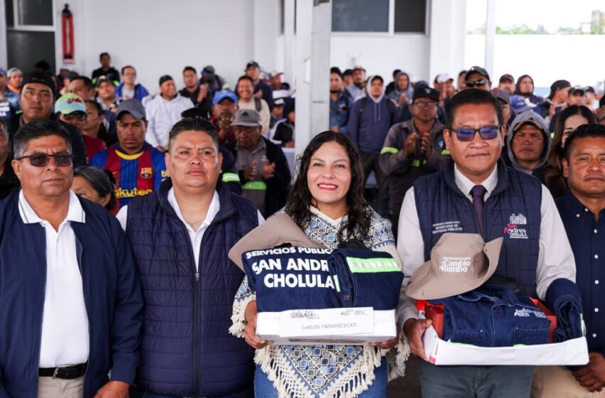  Fortalece Lupita Cuautle el servicio de recolección con nuevas unidades y uniformes
