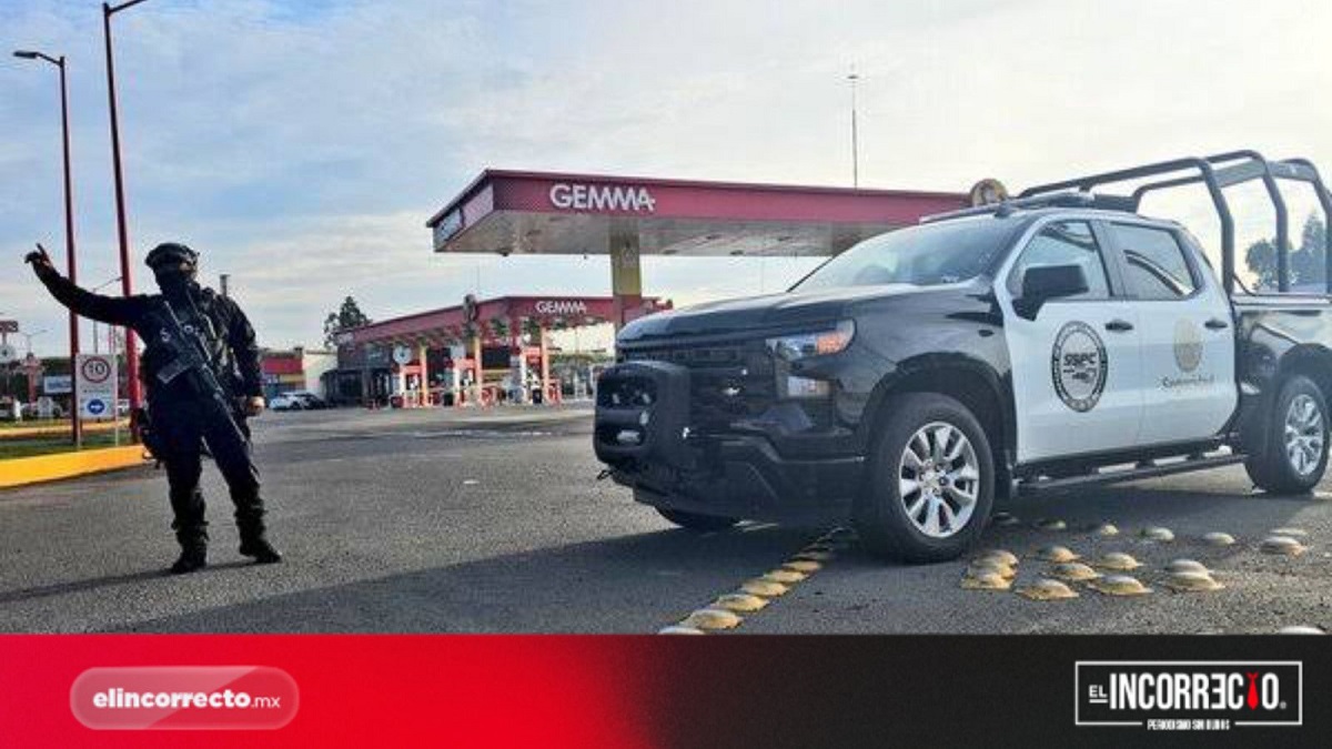 FGR encabeza operativo en gasolinera GEMMA sobre el Periférico Ecológico