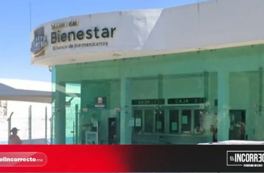  Tres sujetos roban en el Banco de Bienestar en Nopalucan de La Granja