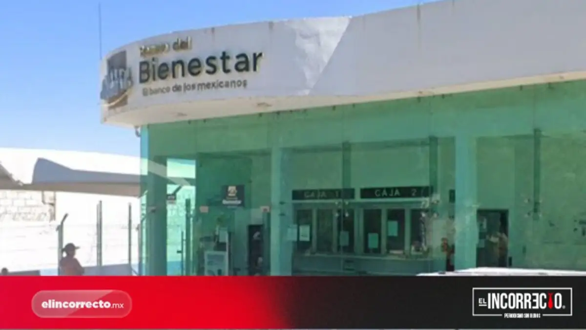 Tres sujetos roban en el Banco de Bienestar en Nopalucan de La Granja