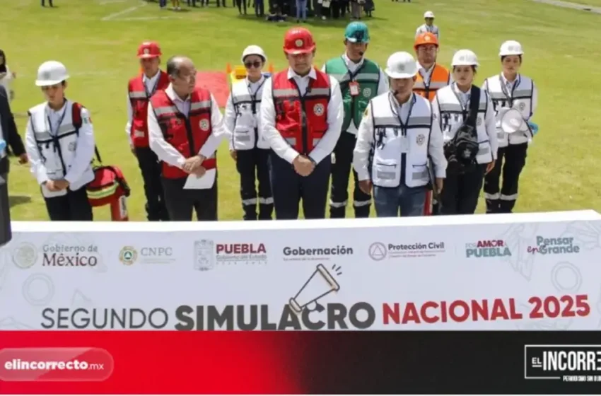  En Puebla, hay 4 mil 500 alertas sísmicas; Armenta encabeza Simulacro Nacional 2025 