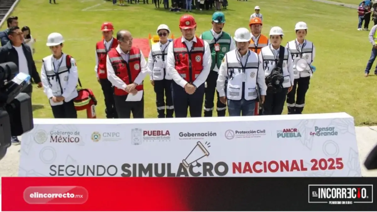 En Puebla, hay 4 mil 500 alertas sísmicas; Armenta encabeza Simulacro Nacional 2025 