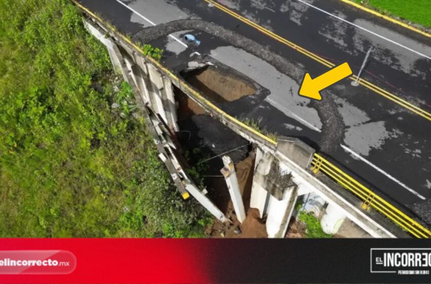  Revela Infraestructura causa del socavón en el bulevar Aeropuerto de Huejotzingo
