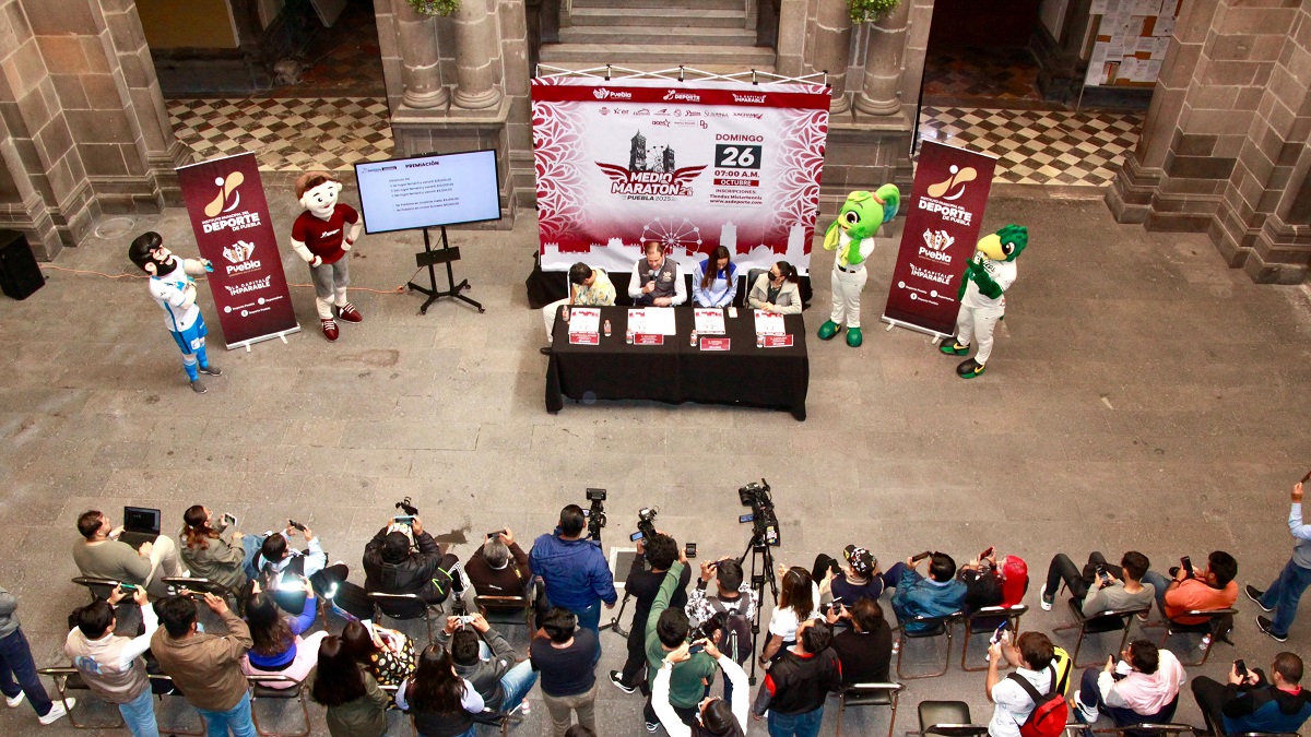 Impulsa Gobierno de la Ciudad el deporte con el Medio Maratón Puebla 2025