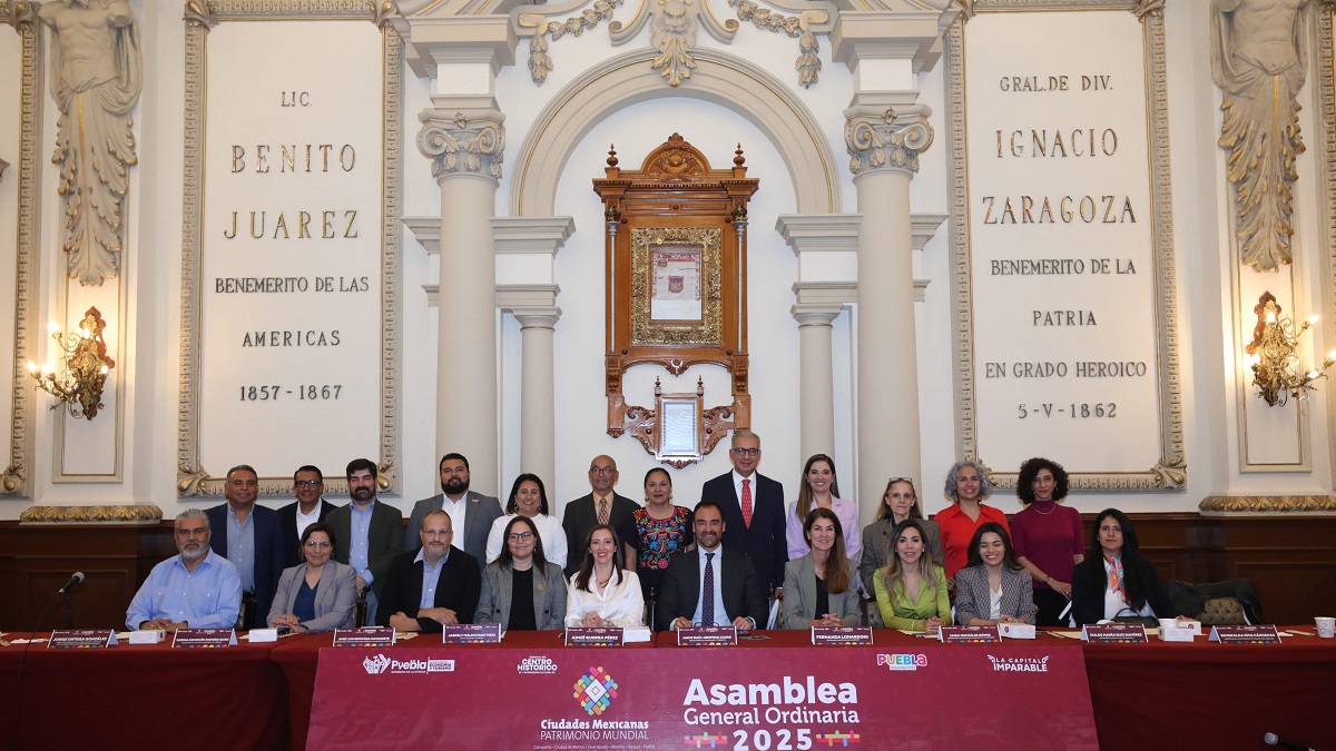 Puebla Capital recibe la 2ª Asamblea General Ordinaria 2025 de Ciudades Mexicanas Patrimonio Mundial
