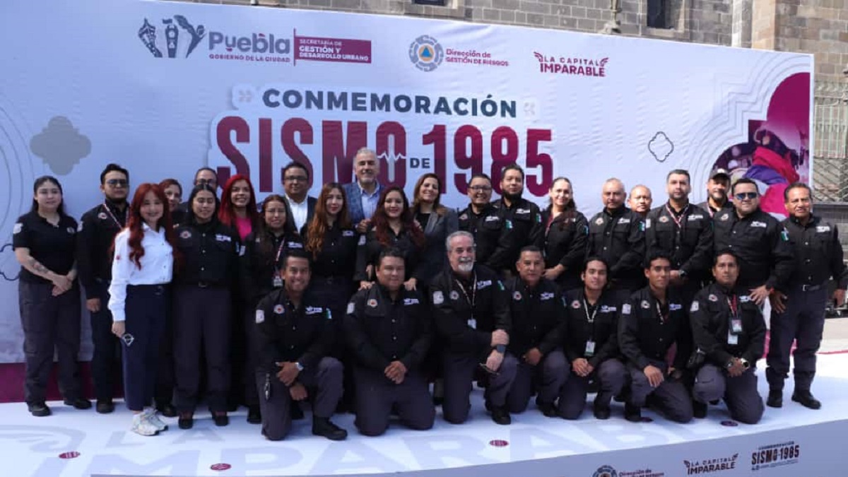 Reconoce Gobierno de la Ciudad a instituciones de emergencia en el marco del 40 aniversario del sismo de 1985