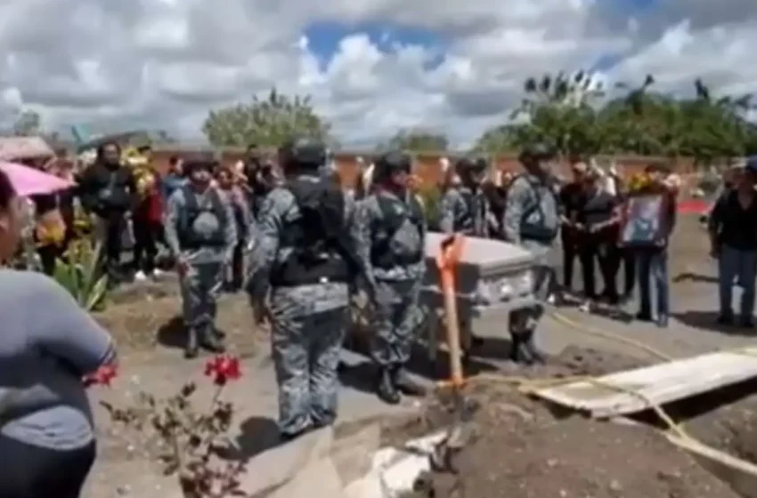  Sepultan a elemento de la Guardia Nacional de Atlixco asesinado en Tijuana (+VIDEO)