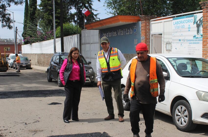  Supervisa Contraloría Municipal trabajos de bacheo por diferentes vialidades de la ciudad