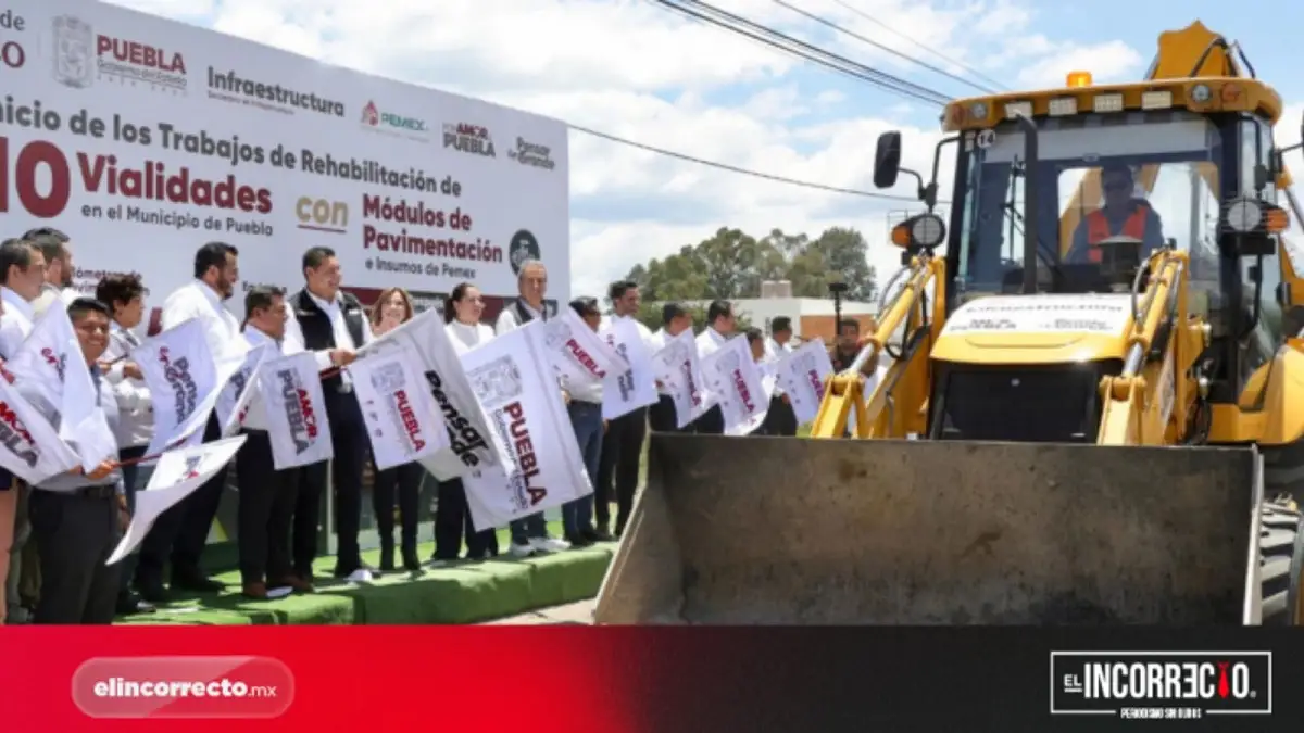 Anuncia Armenta pavimentación de 5 mil calles en Puebla con inversión histórica