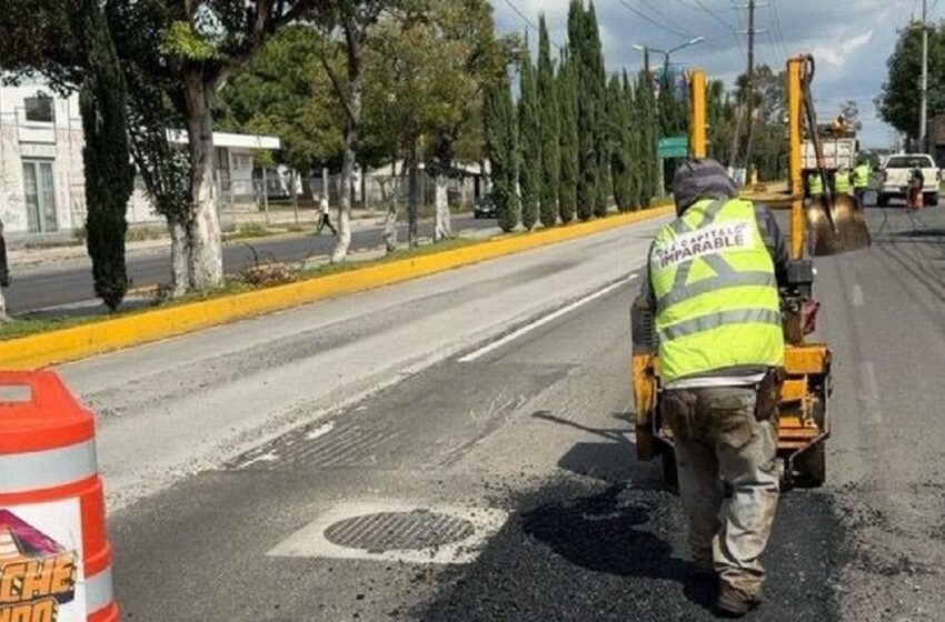  Campaña Capitalina Bacheando Puebla: favorece la movilidad en la capital