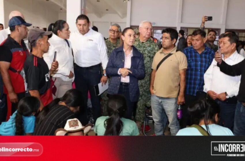  Pena ajena: Claudia Sheinbaum regaña al alcalde de Huauchinango por nula respuesta ante la contingencia