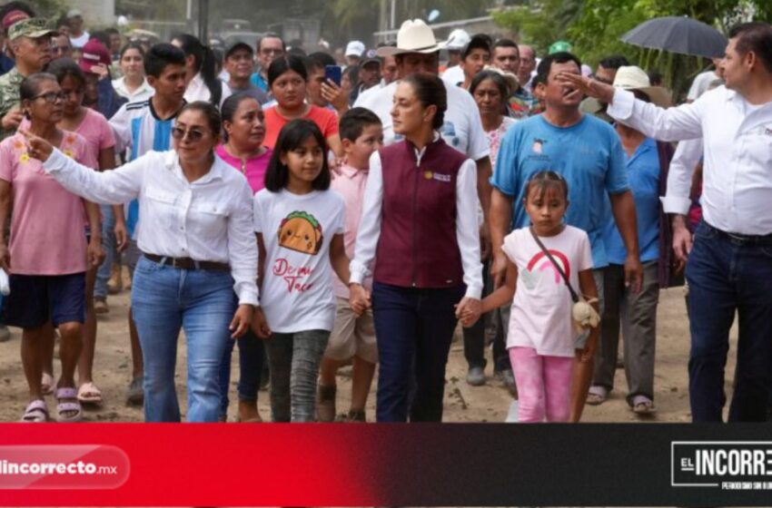  Sheinbaum reconoce a Armenta por su respuesta ante la tragedia en la Sierra Norte de Puebla
