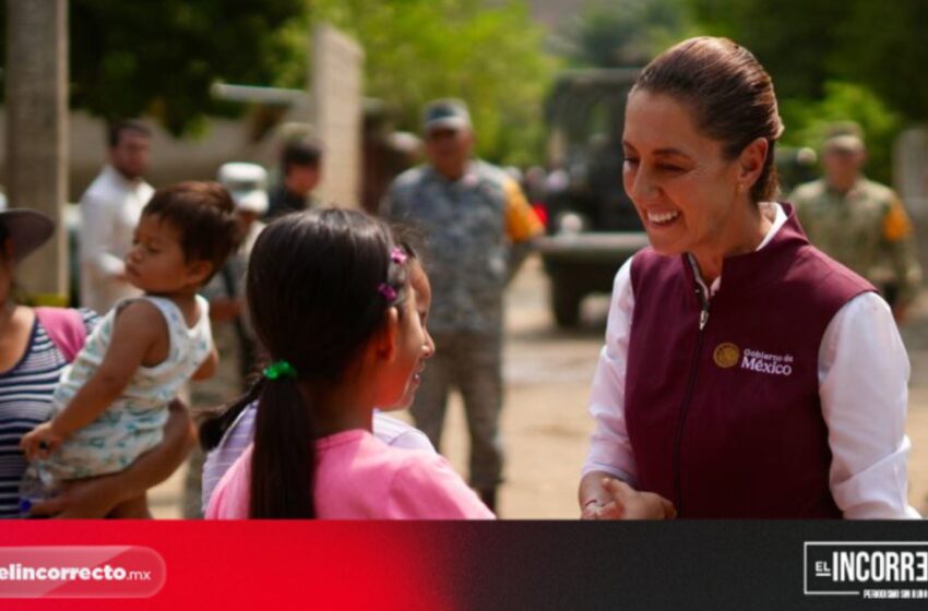  Claudia Sheinbaum anuncia apoyo de 20 mil pesos para damnificados de la Sierra Norte de Puebla