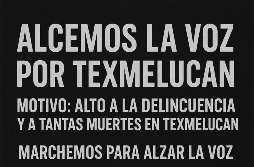  Texmeluquenses alistan manifestación contra la inseguridad durante el primer informe del edil