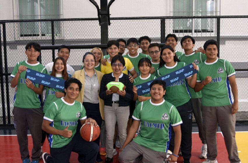  Inaugura Rectora Lilia Cedillo cancha deportiva y espacios de esparcimiento en el Área de la Salud