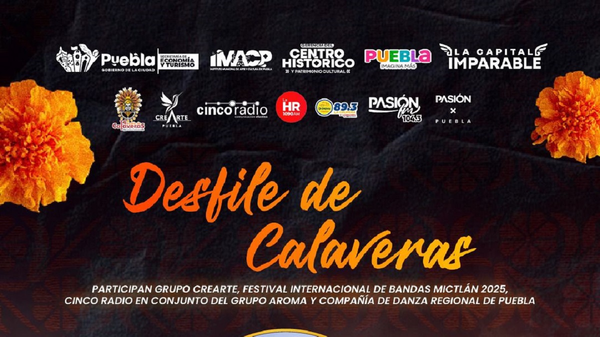 Invitan IMACP y Crearte al 14° Desfile de Calaveras en la capital poblana