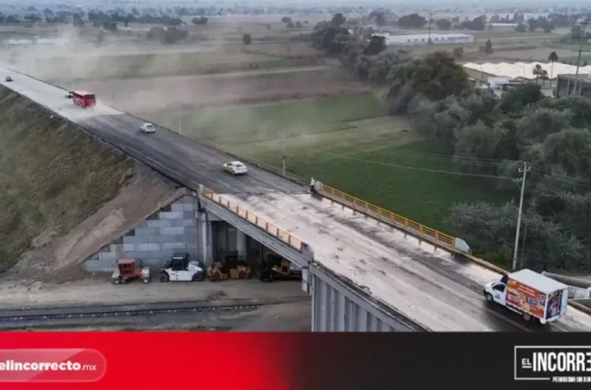  Reabren el bulevar Aeropuerto tras reparación del puente dañado en Huejotzingo