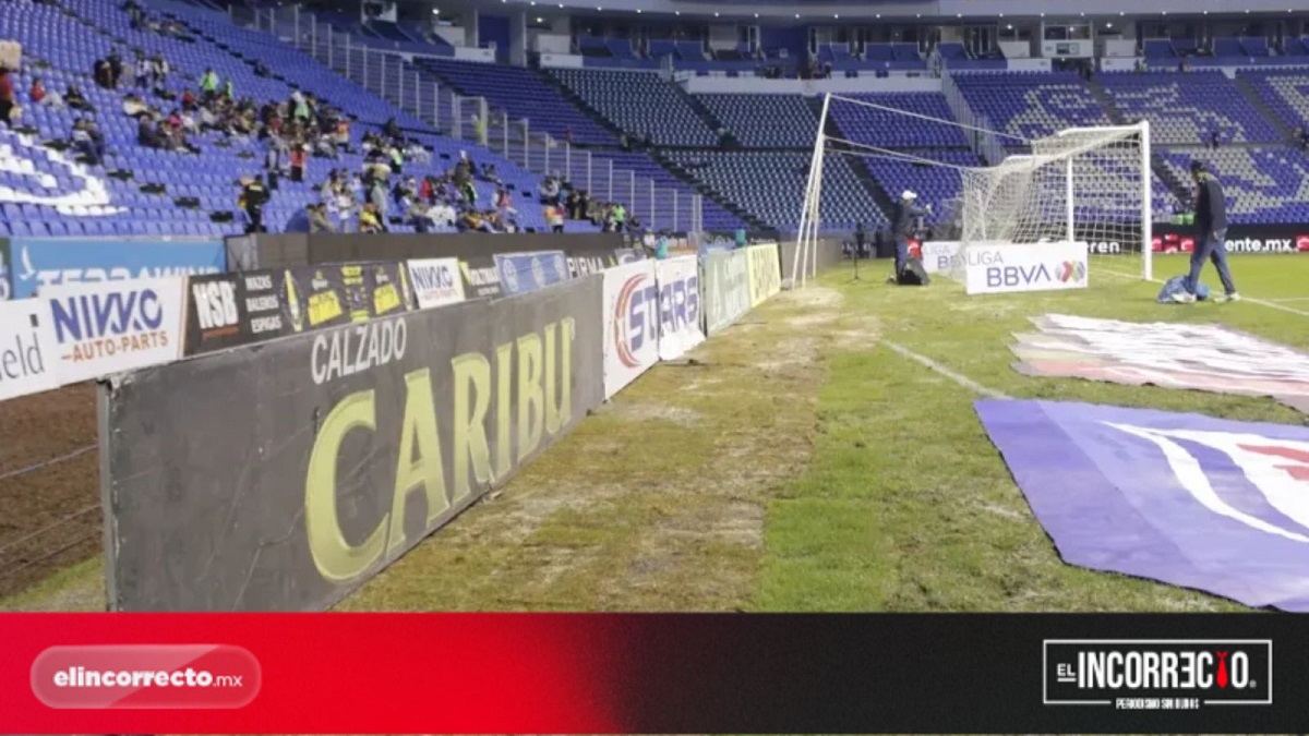 Es competencia del Club Puebla reparar la cancha del Cuauhtémoc