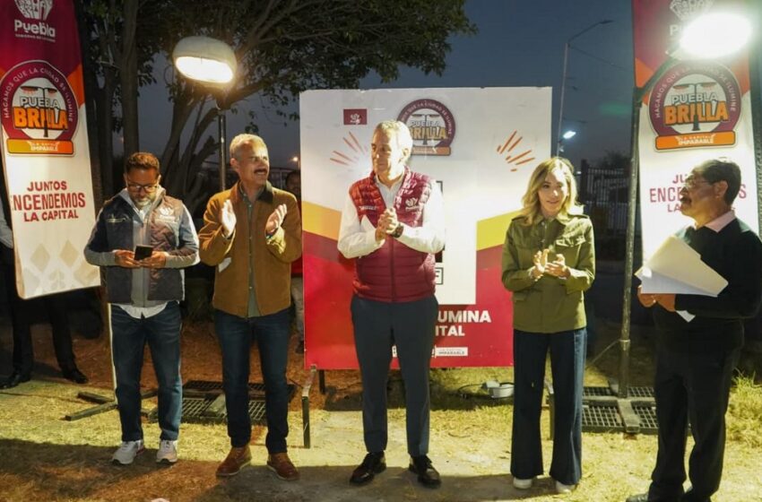  Fortalece Pepe Chedraui Senderos de Paz con alumbrado público LED en Geovillas del Sur