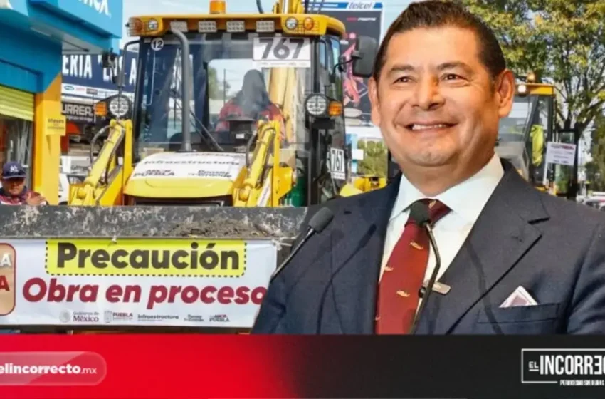  Anuncia Armenta la rehabilitación de 24 vialidades en Puebla 