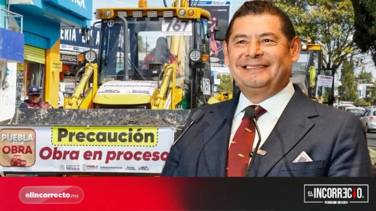 Anuncia Armenta la rehabilitación de 24 vialidades en Puebla 