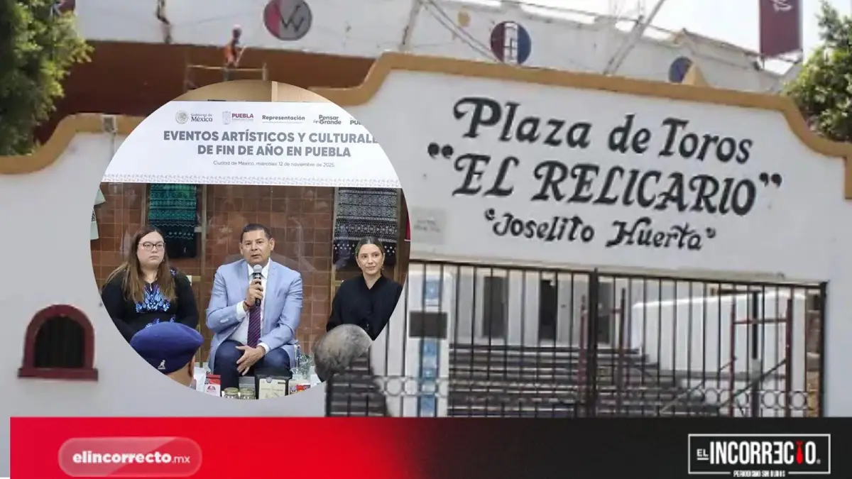 Armenta anuncia el Fórum Pensar en Grande en Puebla: reemplazará a la Plaza de Toros El Relicario