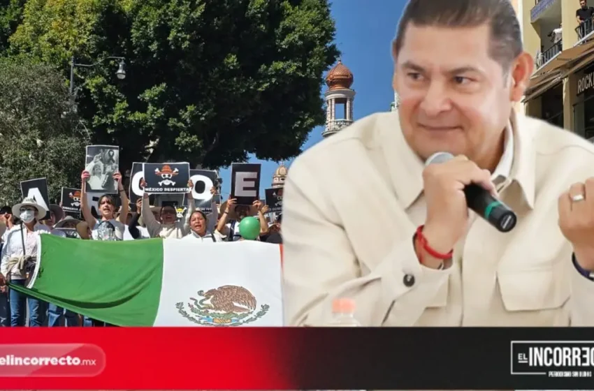  Acusa Armenta al PAN de organizar la marcha de la Generación Z en Puebla