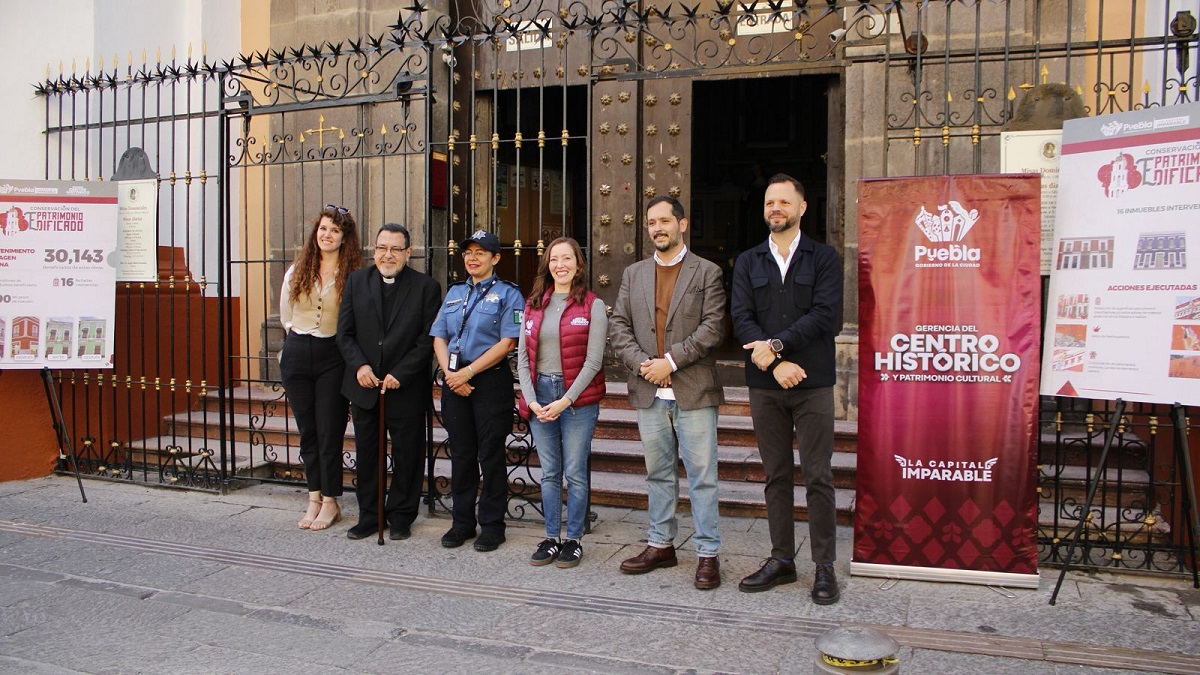 La Gerencia del Centro Histórico y Patrimonio Cultural y la Secretaría de Movilidad e Infraestructura impulsan acciones de conservación en beneficio de las y los poblanos