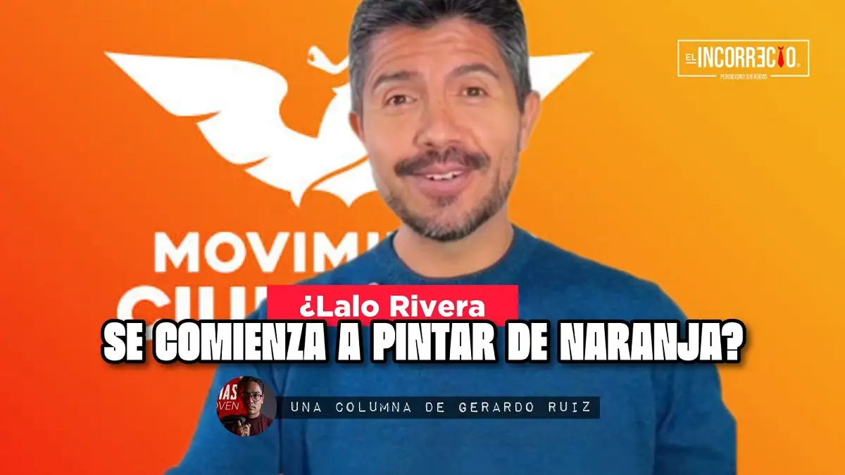 Lalo Rivera se comienza a pintar de naranja