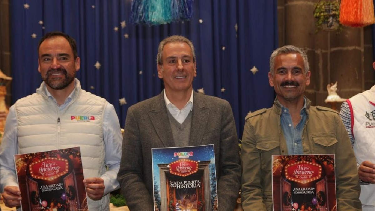 Presenta Pepe Chedraui actividades de Vive la Navidad en Puebla 2025